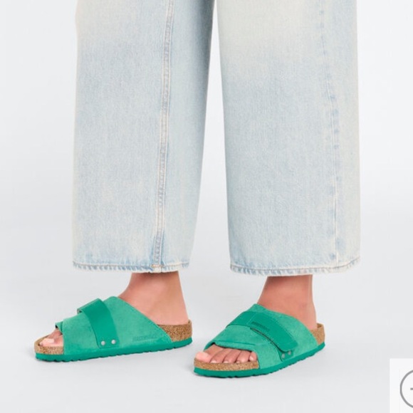 Birkenstock Koyoto Blue Nubuck/Suede Leather sandal Sz 35 (5) US - Picture 2 of 6